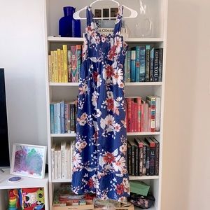 Floral Midi Maternity Dress